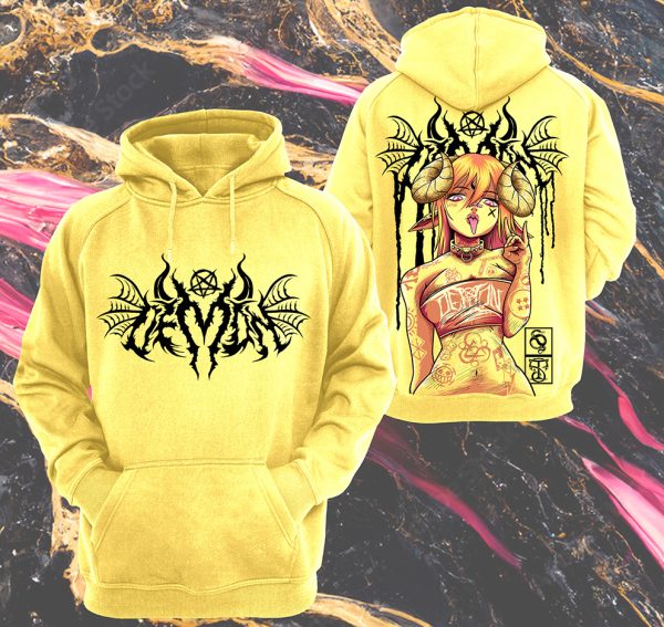 HOODIE DEMON YELLOW