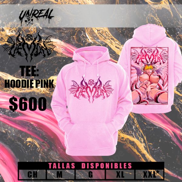 HOODIE DEMON PINK