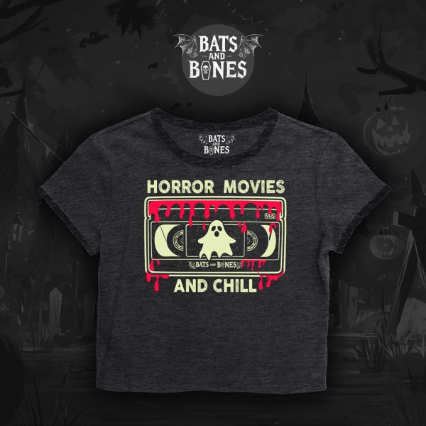 BLUSA HORROR MOVIES GRIS