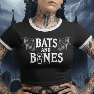 BLUSA BATS AND BONES